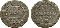 Mecklenburg-Rostock, Stadt Cu 3 Pfennig -