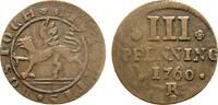 Mecklenburg-Rostock, Stadt Cu 3 Pfennig -