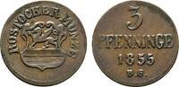 Mecklenburg-Rostock, Stadt Cu 3 Pfennig -