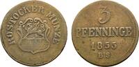 Mecklenburg-Rostock, Stadt Cu 3 Pfennig -