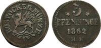 Mecklenburg-Rostock, Stadt Cu 3 Pfennig -