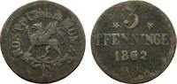 Mecklenburg-Rostock, Stadt Cu 3 Pfennig -