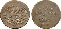Mecklenburg-Rostock, Stadt Cu 3 Pfennig -