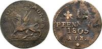 Mecklenburg-Rostock, Stadt Cu Pfennig -
