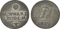 Schwarzburg-Rudolstadt 6 Pfennig Friedrich Günther 1807-1867 -