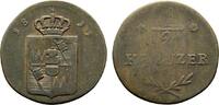 Würzburg, Großherzogtum Cu 1/2 Kreuzer Ferdinand von Österreich 1806-1814 -
