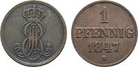 Braunschweig-Calenberg-Hannover Cu Pfennig Ernst August 1837-1851 -