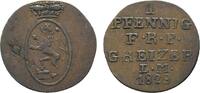 Reuss, ältere Linie zu Obergreiz Cu Pfennig Heinrich XIX. 1817-1836 -