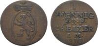 Reuss, ältere Linie zu Obergreiz Cu Pfennig Heinrich XIII. 1800-1817 -