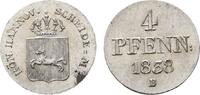Braunschweig-Calenberg-Hannover 4 Pfennig Ernst August 1837-1851 -