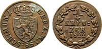 Nassau Cu 1/4 Kreuzer Wilhelm 1816-1839 -