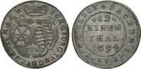 Sachsen-Albertinische Linie 1/12 Taler Johann Georg IV. 1691-1694 -
