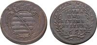 Sachsen-Gotha-Altenburg Cu Heller Friedrich II. 1691-1732 -