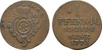Mainz, Erzbistum Cu Pfennig Emmerich Joseph von Breitbach-Bürresheim 1763-1774 -