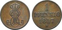 Braunschweig-Calenberg-Hannover Cu Pfennig Ernst August 1837-1851 -