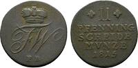Braunschweig-Wolfenbüttel Cu 2 Pfennig Friedrich Wilhelm 1806-1815 -