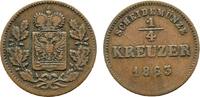 Schwarzburg-Rudolstadt Cu 1/4 Kreuzer Friedrich Günther 1807-1867 -
