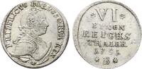 Brandenburg-Preußen 1/6 Taler Friedrich II. 1740-1786 -