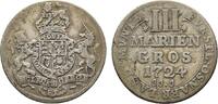 Osnabrück, Bistum 3 Mariengroschen Ernst August II. von York 1716-1728 -