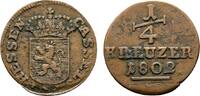 Hessen-Kassel Cu 1/4 Kreuzer Wilhelm IX. 1785-1803 -