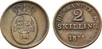 Dänemark Cu 2 Skilling 1815 Frederik VI. 1808-1839 VF