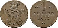 Hessen-Kassel Cu 4 Heller Wilhelm I. 1803-1821 -