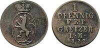 Reuss, ältere Linie zu Obergreiz Cu Pfennig Heinrich XIX. 1817-1836 -