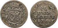 Sachsen-Coburg-Saalfeld 1/48 Taler Ernst Friedrich 1764-1800 -