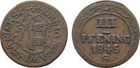 Mecklenburg-Wismar, Stadt Cu 3 Pfennig -