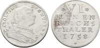 Württemberg 1/6 Taler Karl Eugen 1744-1793 -