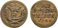 Sachsen-Hildburghausen Cu Heller Ernst 1680-1715 -