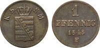 Sachsen-Albertinische Linie Cu Pfennig Friedrich August II. 1836-1854 -