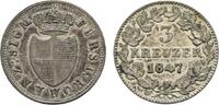 Hohenzollern-Sigmaringen 3 Kreuzer Karl 1831-1848 -