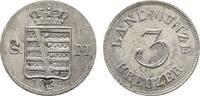Sachsen-Meiningen 3 Kreuzer Bernhard Erich Freund 1803-1866 -
