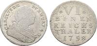 Württemberg 1/6 Taler Karl Eugen 1744-1793 -