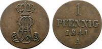 Braunschweig-Calenberg-Hannover Cu Pfennig Ernst August 1837-1851 -