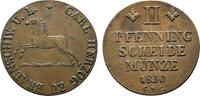 Braunschweig-Wolfenbüttel Cu 2 Pfennig Karl 1815-1830 -