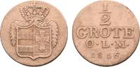 Oldenburg Cu 1/2 Grote Peter Friedrich Wilhelm 1785-1823 -