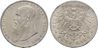 Sachsen-Meiningen 5 Mark 1908 D Georg II. 1866-1914 Kl. Randfehler, VF