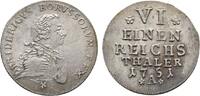 Brandenburg-Preußen 1/6 Taler Friedrich II. 1740-1786 -