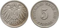 Kleinmünzen 5 Pfennig 1913 J VF+