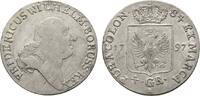 Brandenburg-Preußen 1/6 Taler (4 Groschen) Friedrich Wilhelm II. 1786-1797 -