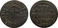 Mecklenburg-Wismar, Stadt Cu 3 Pfennig -