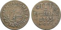 Mecklenburg-Wismar, Stadt Cu 3 Pfennig -