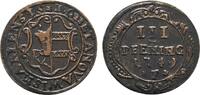 Mecklenburg-Wismar, Stadt Cu 3 Pfennig -