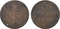 Mecklenburg-Wismar, Stadt Cu 3 Pfennig -