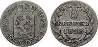 Nassau 6 Kreuzer Wilhelm 1816-1839 -