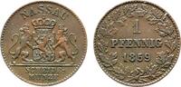 Nassau Cu Pfennig Adolph 1839-1866 -