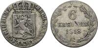 Nassau 6 Kreuzer Wilhelm 1816-1839 -
