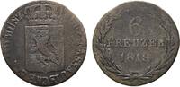 Nassau 6 Kreuzer Wilhelm 1816-1839 -